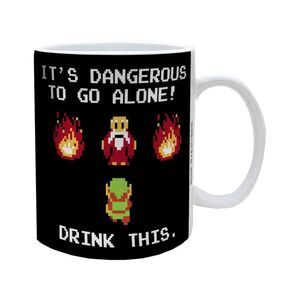 Legend of Zelda It's Dangerous to Go Alone Coffee Mug, 11oz